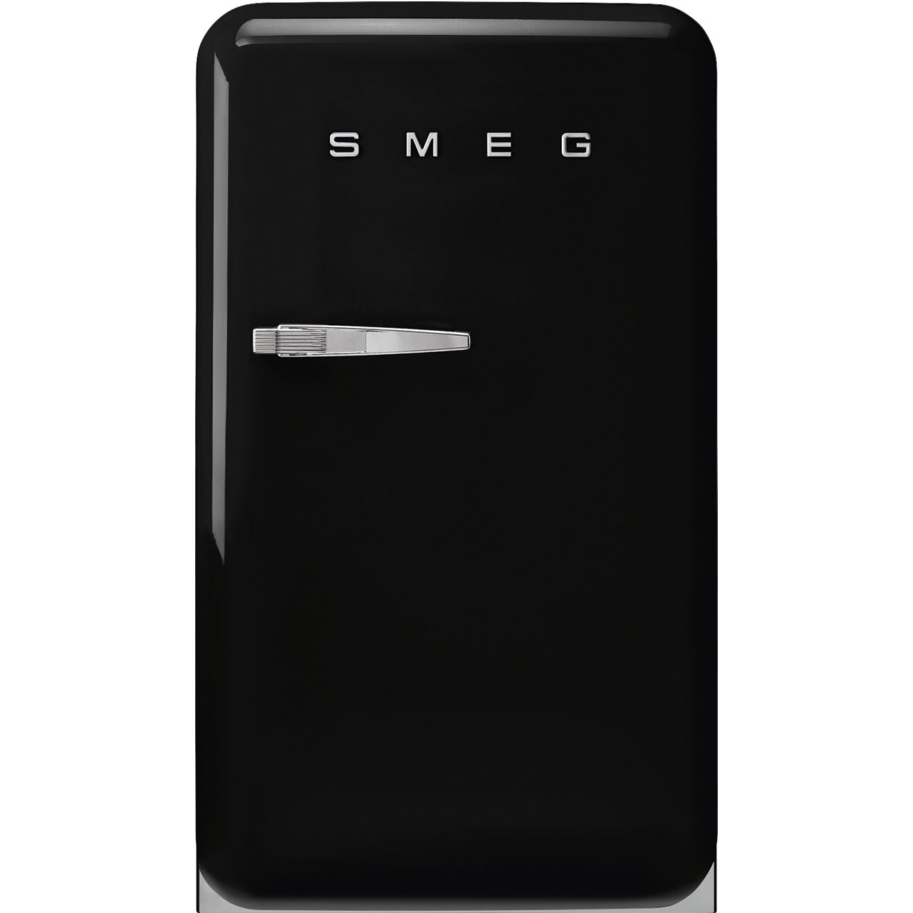 Frigorífico 1 puerta Smeg FAB10RBL6, 50´S Style, 97 x 54.5 x 65.9 cm, Cíclico, clase D, 115 kWh año, 35dB, 122 litros, negro